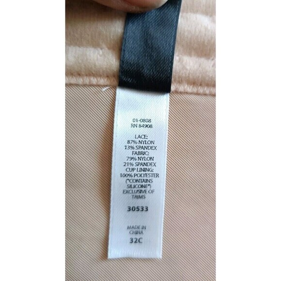 Cassandra Intimates Strapless Corset Bustier Bra Beige Size 32C 30533 No STRAPS - Picture 7 of 14